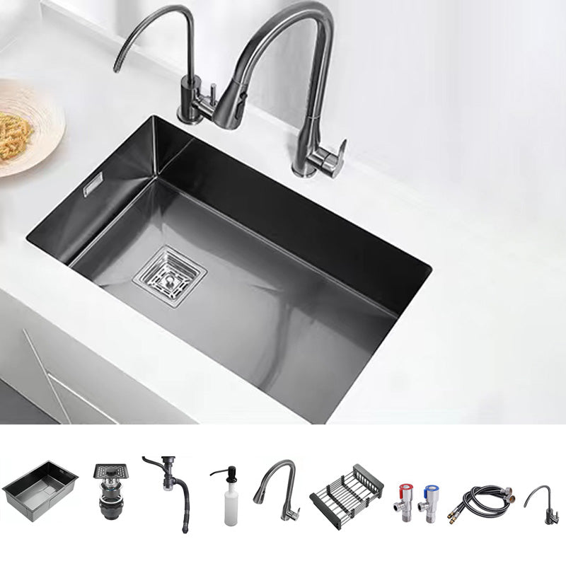 Stainless Steel Kitchen Sink Overflow Hole Design Kitchen Sink with Soundproofing