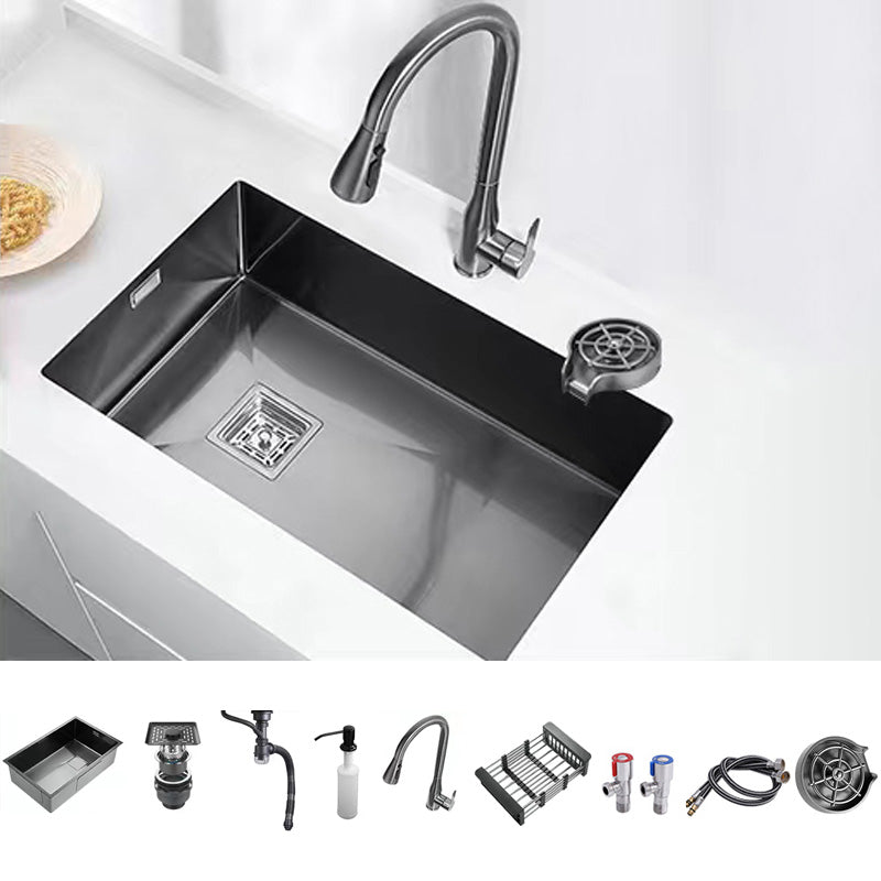 Stainless Steel Kitchen Sink Overflow Hole Design Kitchen Sink with Soundproofing