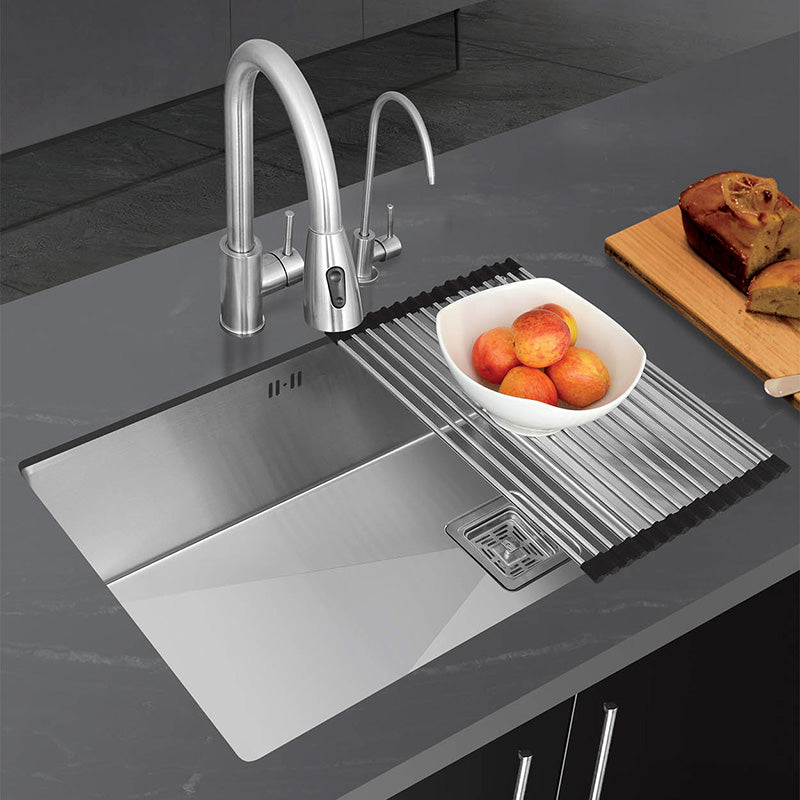 Stainless Steel Kitchen Sink Single Bowl Sink with Soap Dispenser