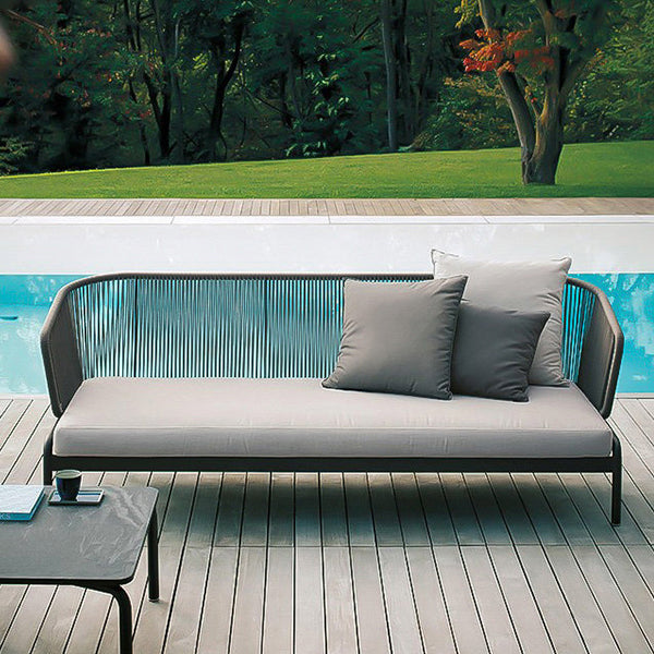 Rattan Outdoor Patio Sofa Contemporary Water Resistant Patio Sofa