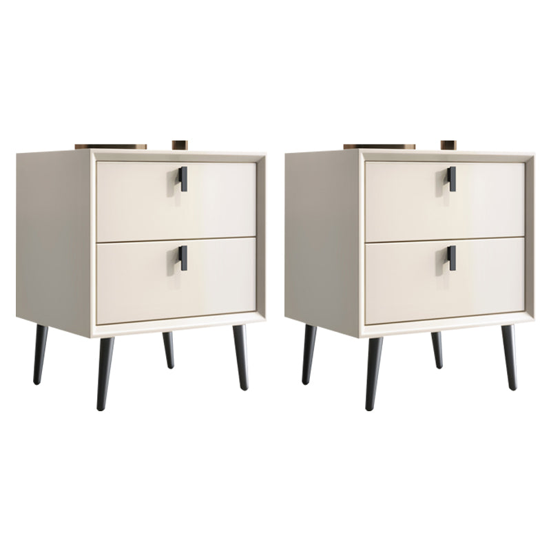 Modern Accent Table Nightstand Wooden Nightstand with Drawers