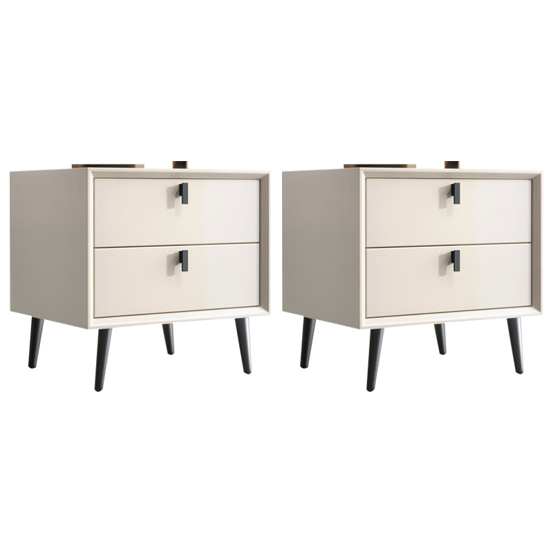 Modern Accent Table Nightstand Wooden Nightstand with Drawers