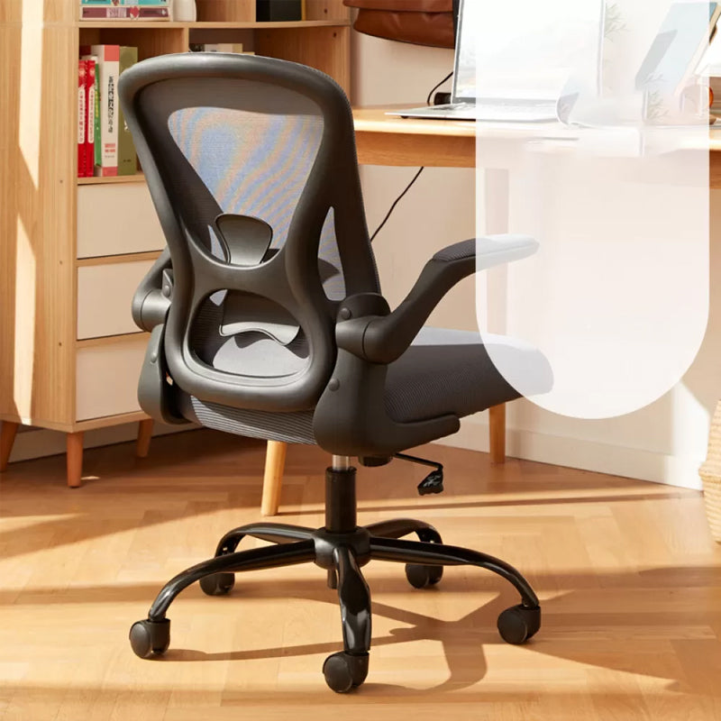 Removable Arms Office Chair Tilt Mechanism No Distressing Ergonomic Chair with Wheels