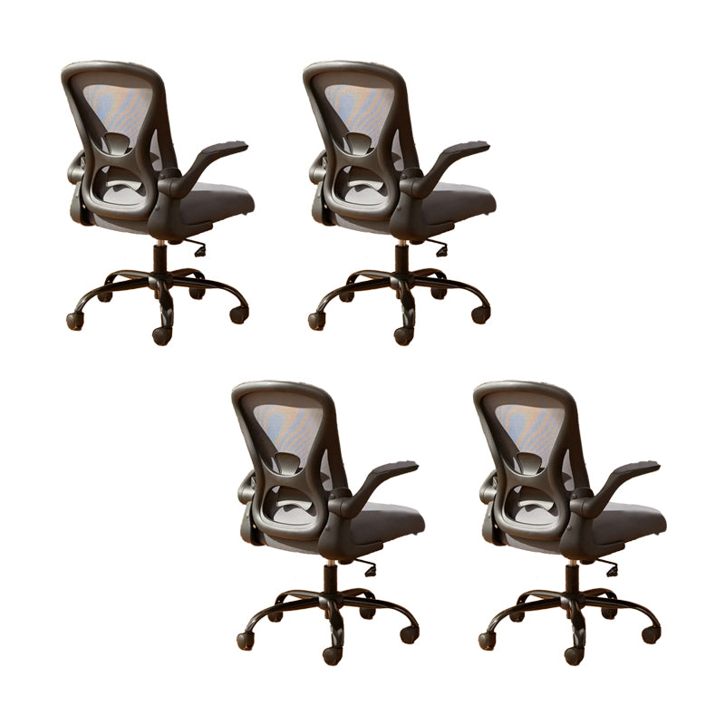 Removable Arms Office Chair Tilt Mechanism No Distressing Ergonomic Chair with Wheels