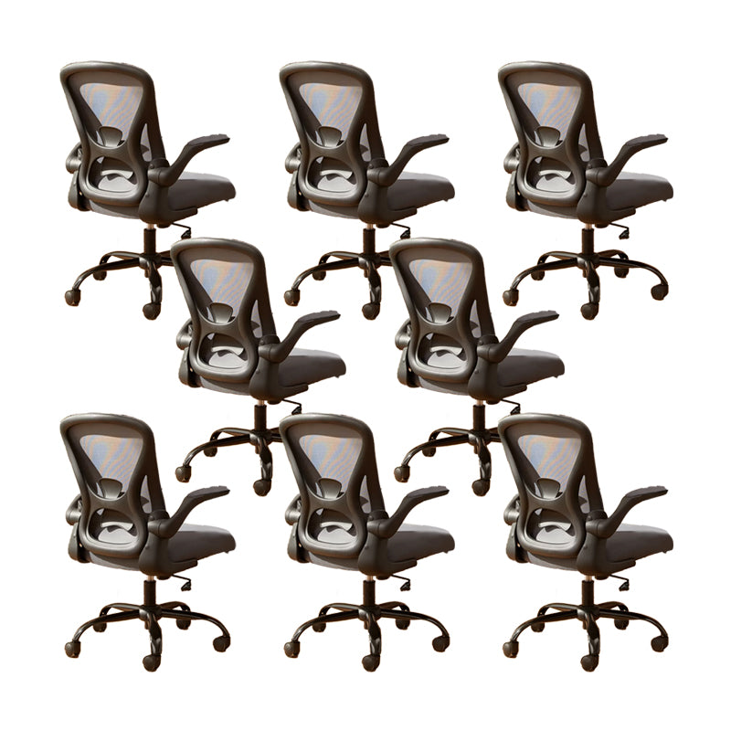 Removable Arms Office Chair Tilt Mechanism No Distressing Ergonomic Chair with Wheels