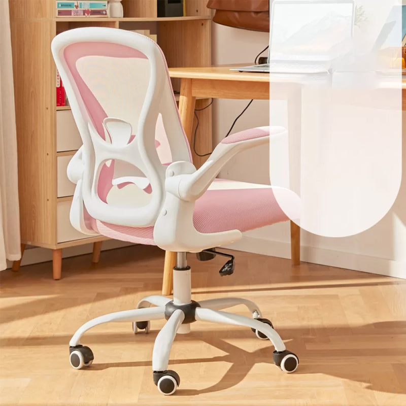 Removable Arms Office Chair Tilt Mechanism No Distressing Ergonomic Chair with Wheels