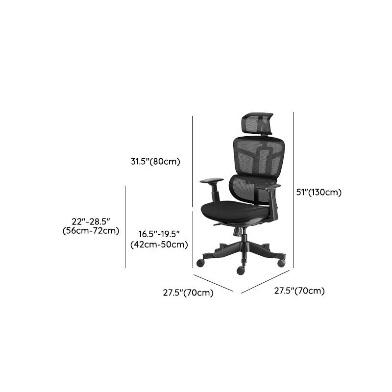 Removable Arms Office Chair Tilt Mechanism Ergonomic Desk Chair with Wheels