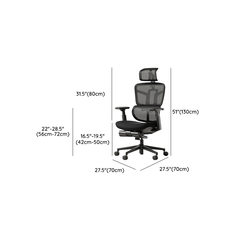 Removable Arms Office Chair Tilt Mechanism Ergonomic Desk Chair with Wheels