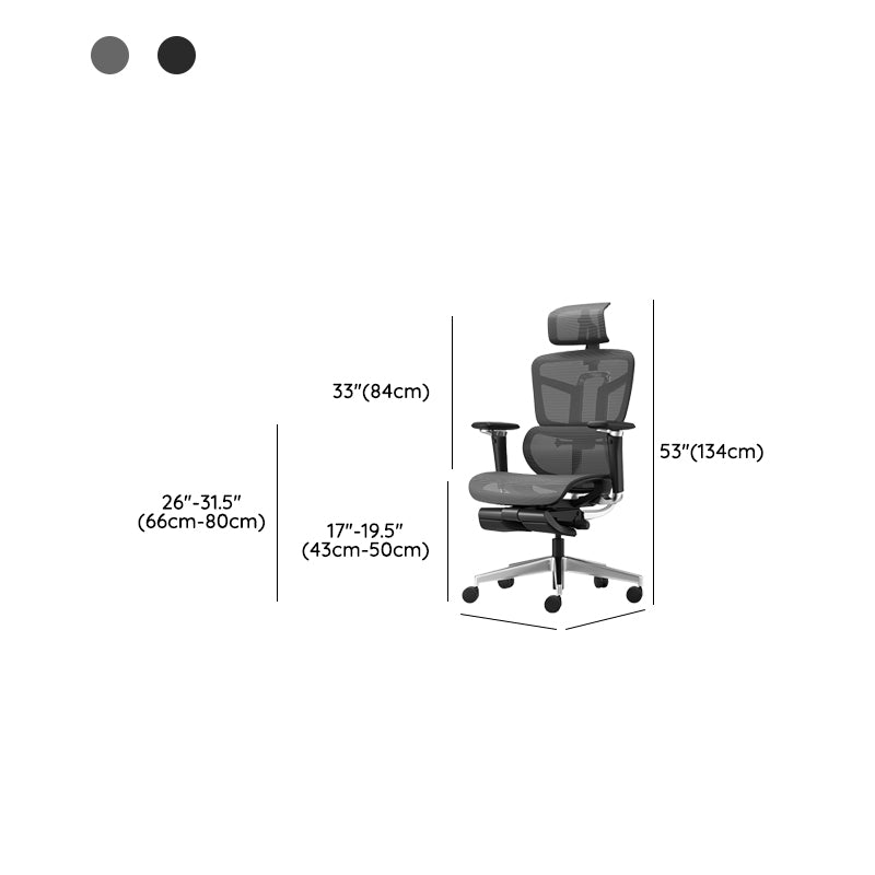 Removable Arms Office Chair No Distressing Ergonomic Desk Chair with Wheels