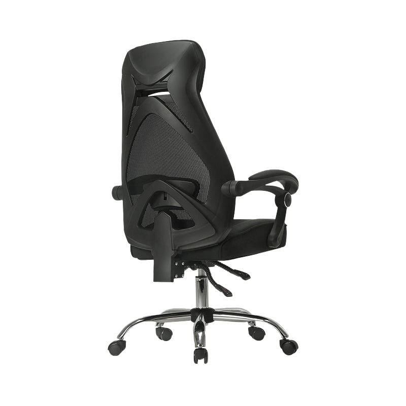 Padded Arms Office Chair Tilt Mechanism No Distressing Desk Chair with Wheels