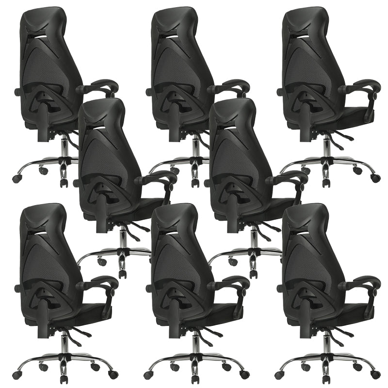 Padded Arms Office Chair Tilt Mechanism No Distressing Desk Chair with Wheels