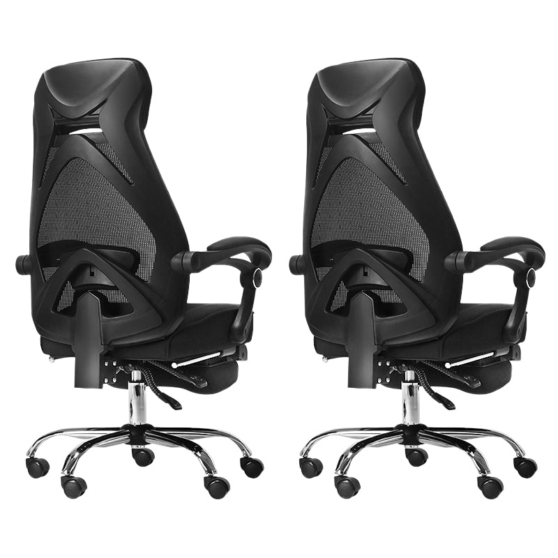 Padded Arms Office Chair Tilt Mechanism No Distressing Desk Chair with Wheels