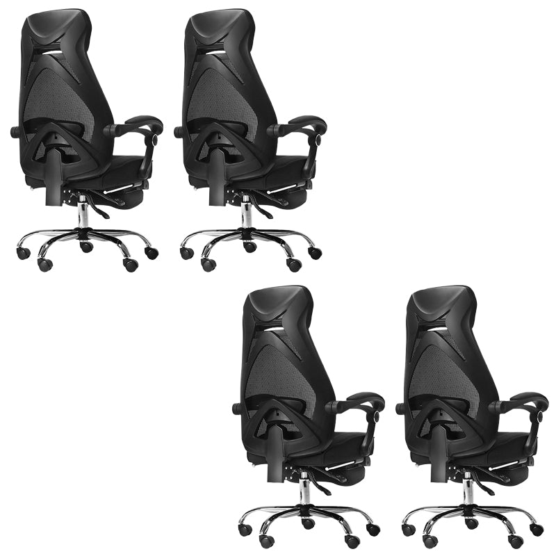 Padded Arms Office Chair Tilt Mechanism No Distressing Desk Chair with Wheels