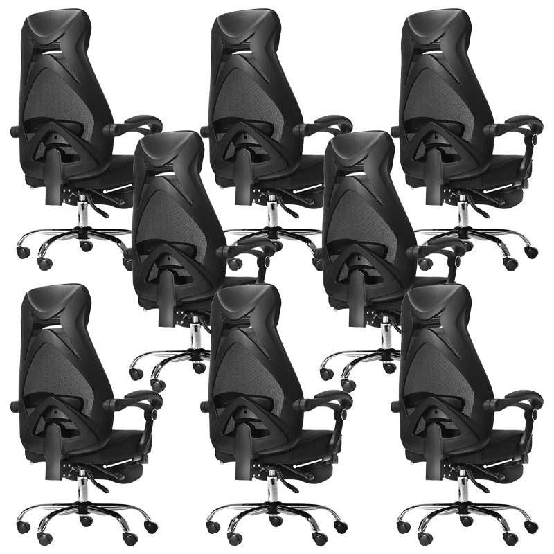 Padded Arms Office Chair Tilt Mechanism No Distressing Desk Chair with Wheels