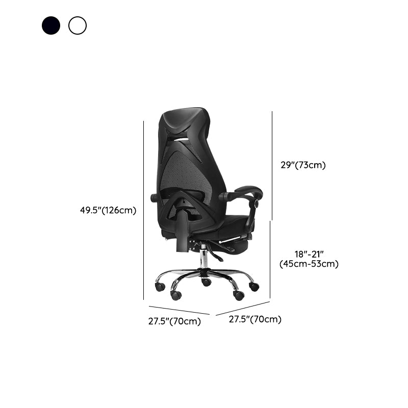 Padded Arms Office Chair Tilt Mechanism No Distressing Desk Chair with Wheels