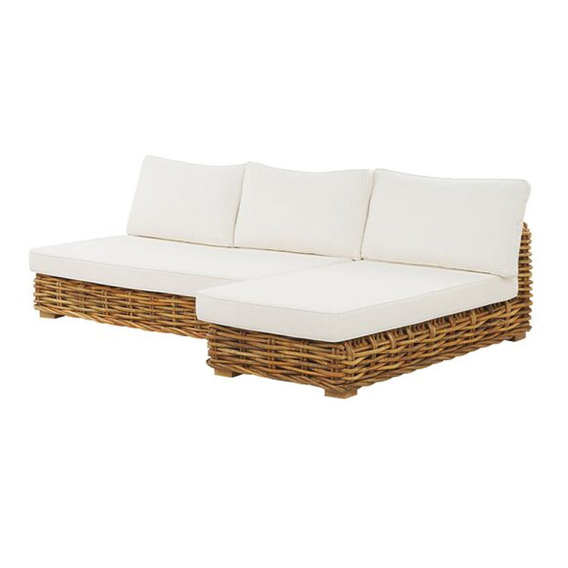 Rattan Outdoor Patio Sofa Water Resistant Patio Sectional with Cushions