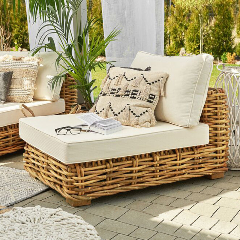 Rattan Outdoor Patio Sofa Water Resistant Patio Sectional with Cushions