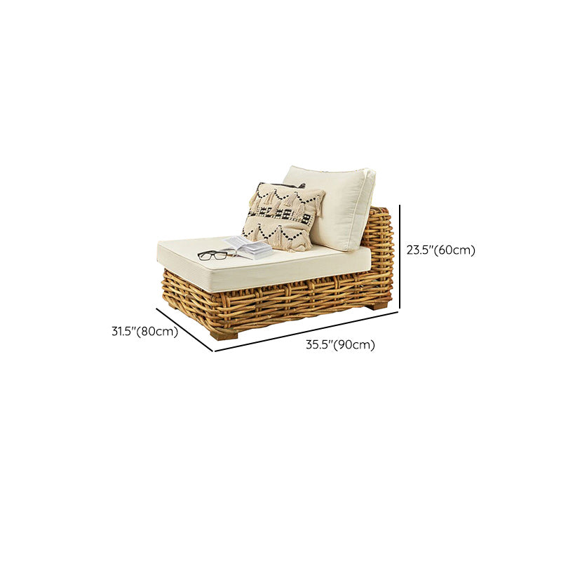 Rattan Outdoor Patio Sofa Water Resistant Patio Sectional with Cushions