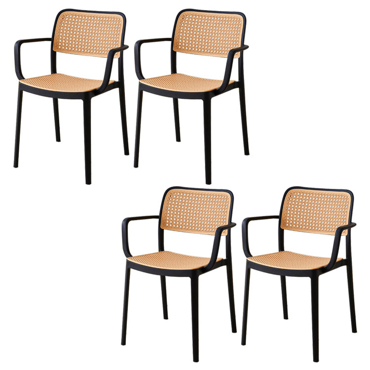 Tropical Single Chair Dining Side Chair/Dining Armchair in Plastic