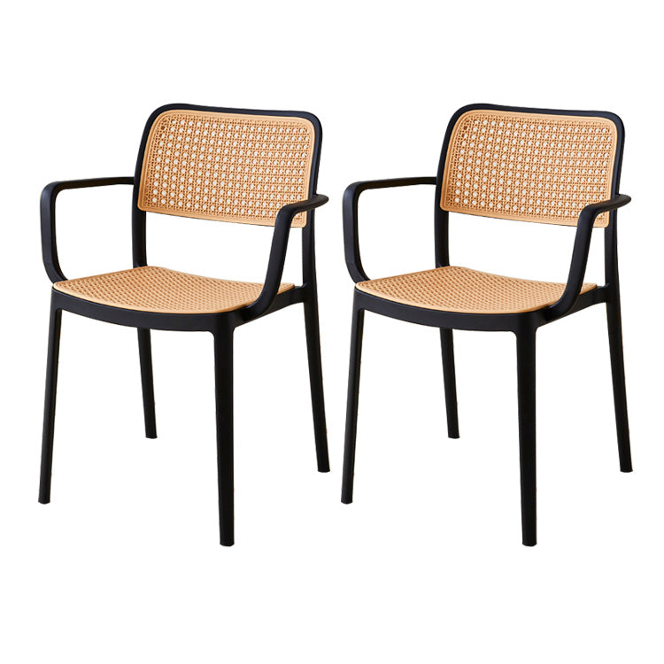 Tropical Single Chair Dining Side Chair/Dining Armchair in Plastic