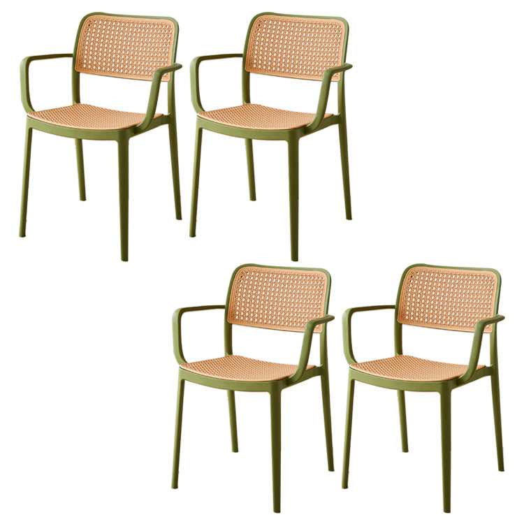 Tropical Single Chair Dining Side Chair/Dining Armchair in Plastic