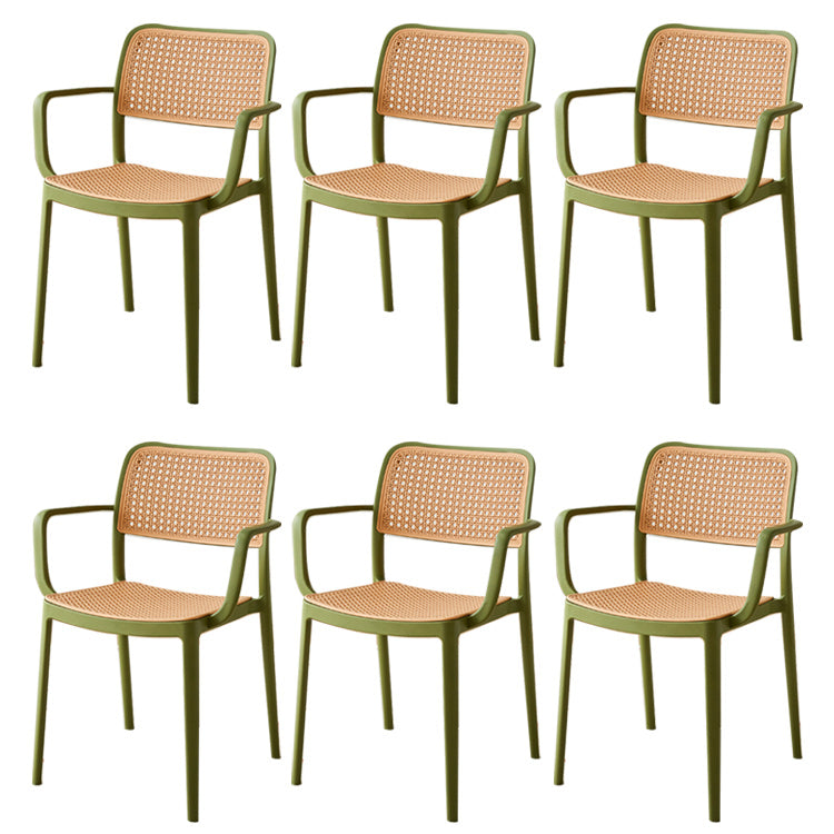 Tropical Single Chair Dining Side Chair/Dining Armchair in Plastic