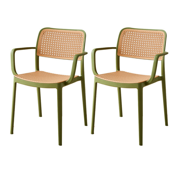 Tropical Single Chair Dining Side Chair/Dining Armchair in Plastic