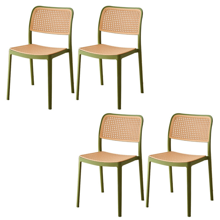 Tropical Single Chair Dining Side Chair/Dining Armchair in Plastic