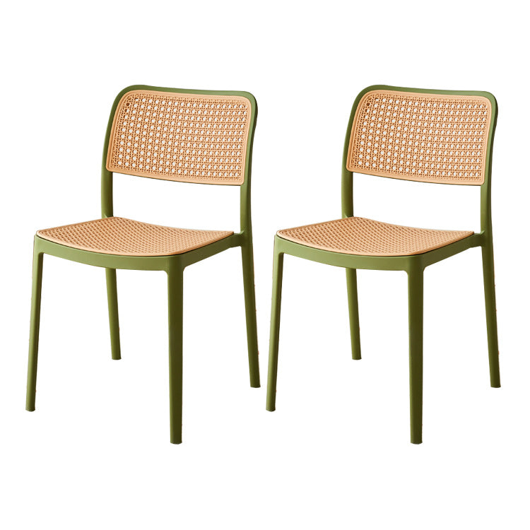 Tropical Single Chair Dining Side Chair/Dining Armchair in Plastic