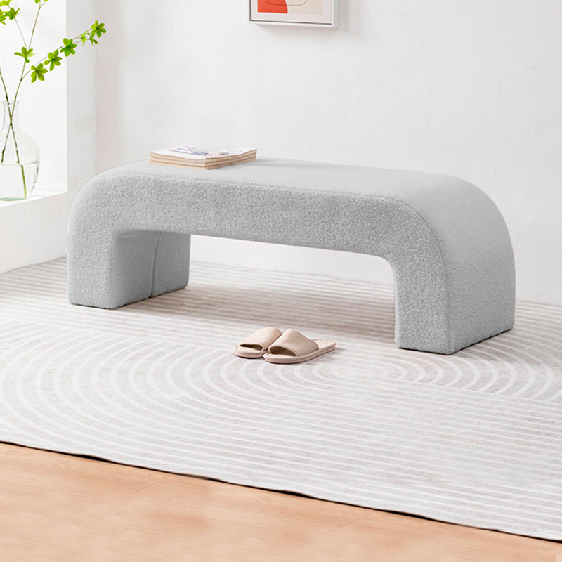 Modern Entryway Bench Solid Wood Seating Bench with Upholstered