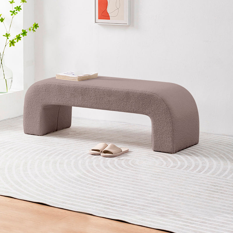 Modern Entryway Bench Solid Wood Seating Bench with Upholstered