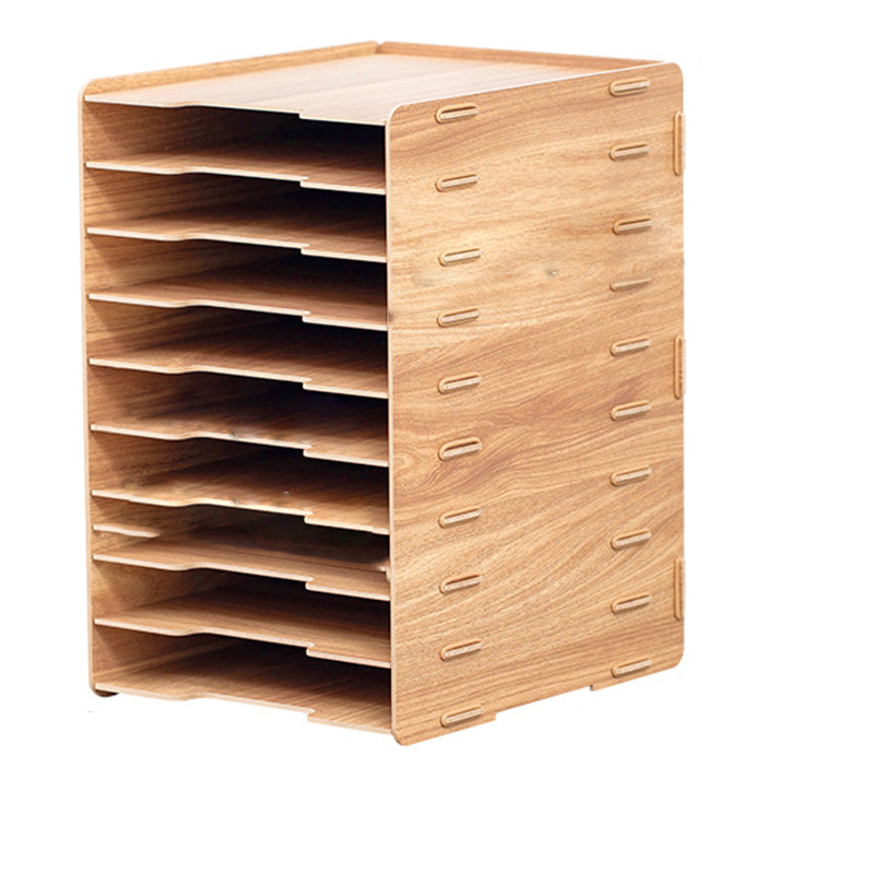 Contemporary Vertical Filing Cabinet Wooden Frame Storage Filing Cabinet