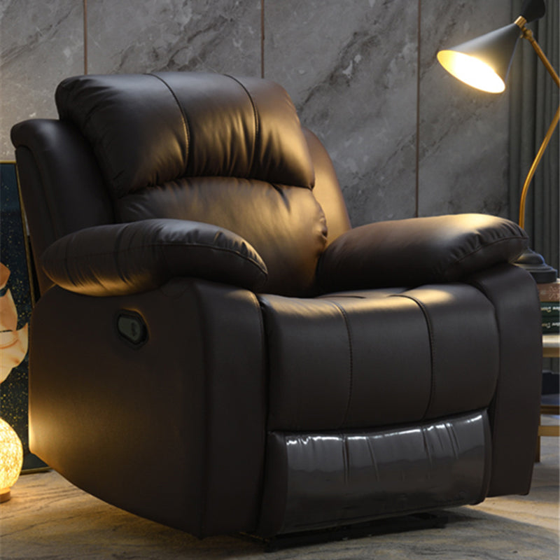 Faux Leather Manual- Lever Standard Recliner Metal Frame Recliner Chair