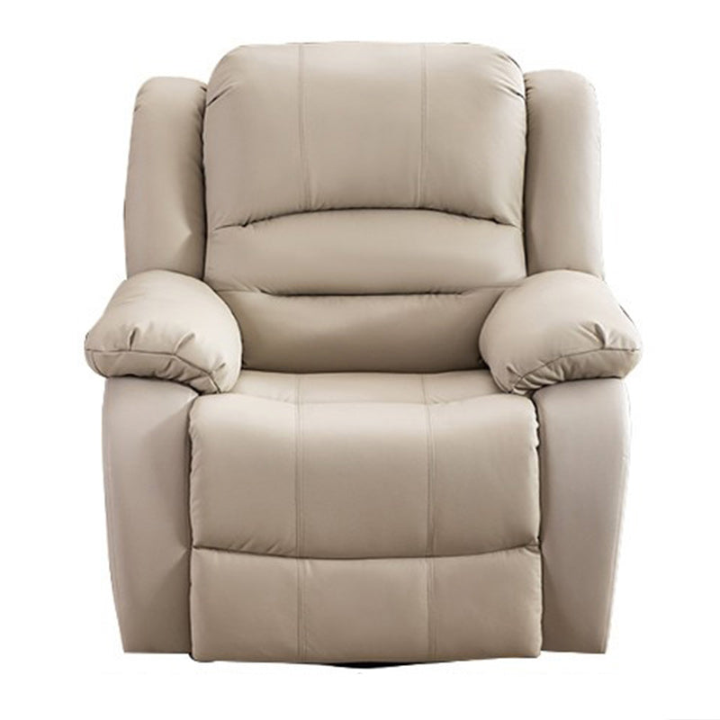 Contemporary Standard Recliner Solid Color Indoor Swivel Base Arm Metal