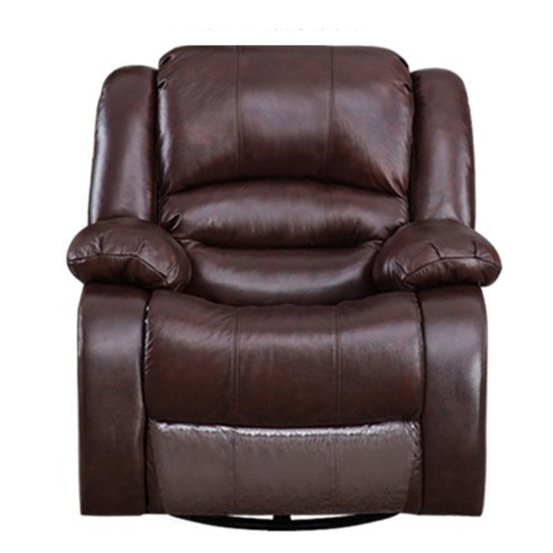 Contemporary Standard Recliner Solid Color Indoor Swivel Base Arm Metal