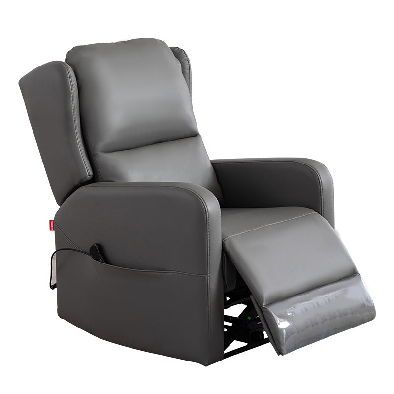 Contemporary Standard Recliner Solid Color Metal Indoor Reclining Arm