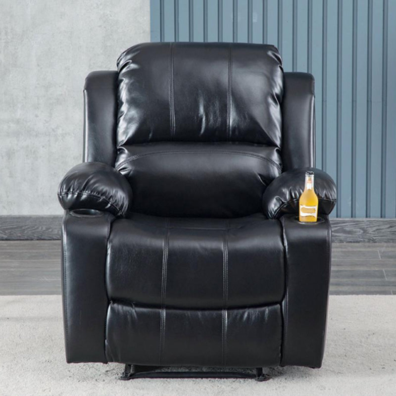 Contemporary Recliner Chair Solid Color Metal Indoor Standard Reclining