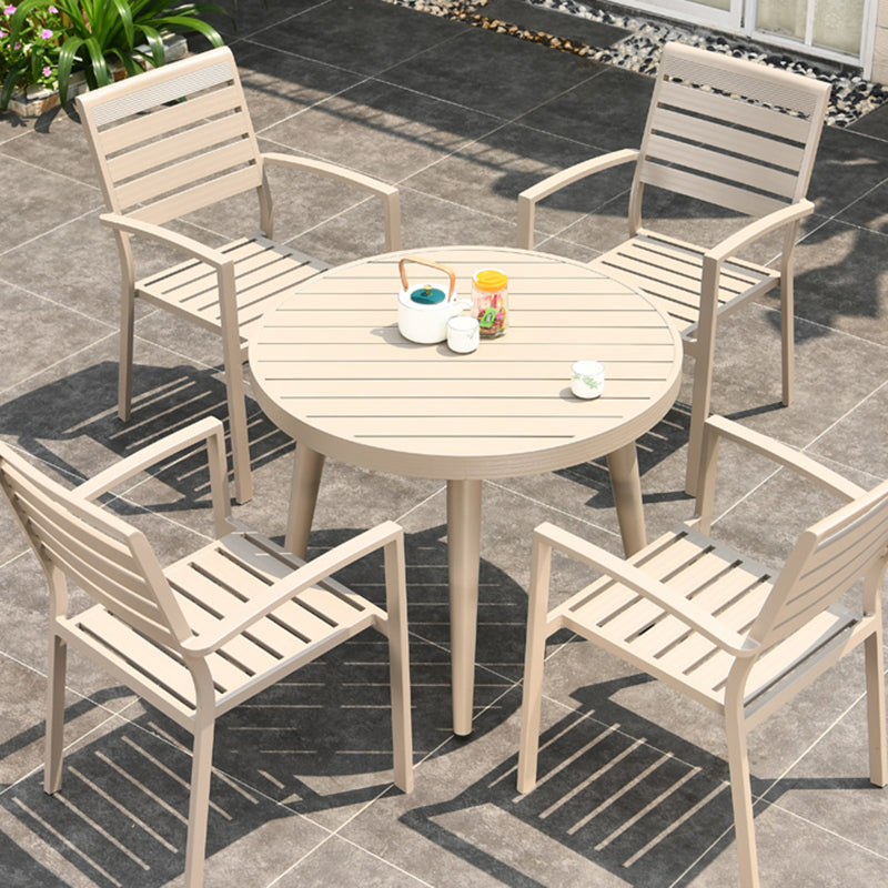 Modern Style Dining Set Metal 5/7/9 Pieces Water Resistant Dining Set