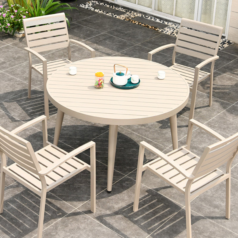 Modern Style Dining Set Metal 5/7/9 Pieces Water Resistant Dining Set