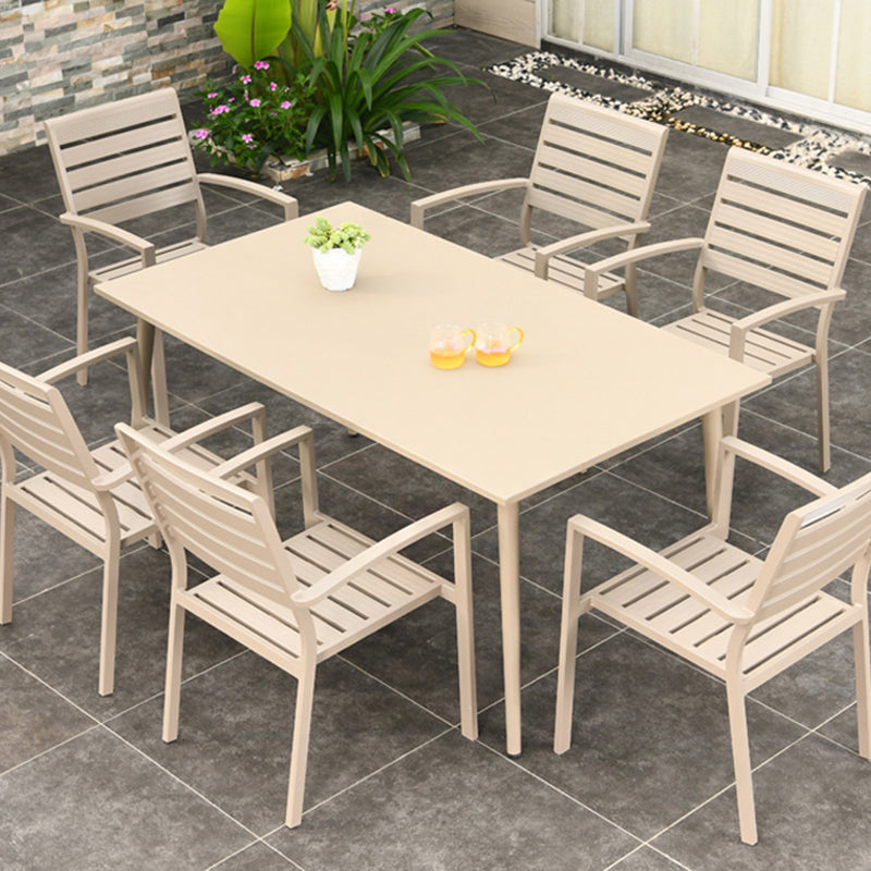 Modern Style Dining Set Metal 5/7/9 Pieces Water Resistant Dining Set