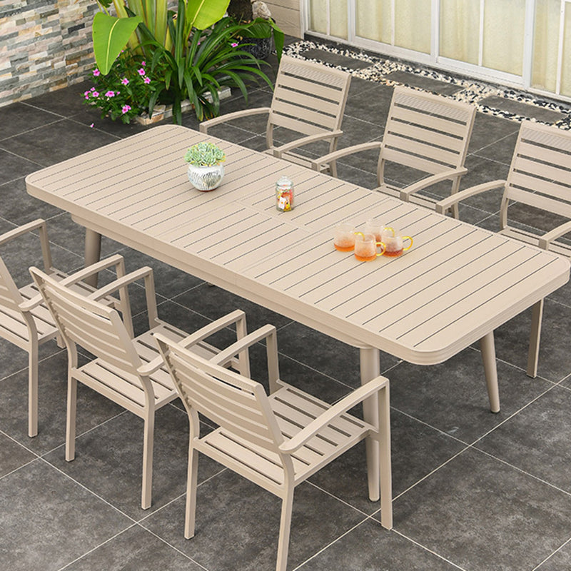 Modern Style Dining Set Metal 5/7/9 Pieces Water Resistant Dining Set