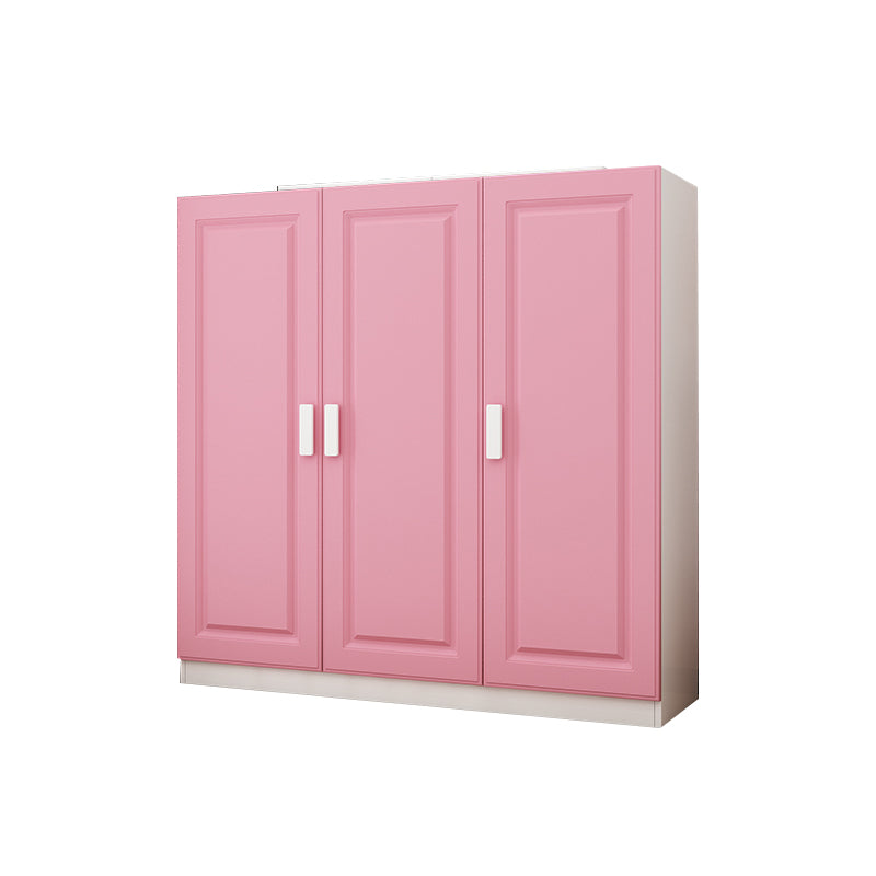 Matte Kids Closet Modern Wooden Locker with Garment Rod and Shelved