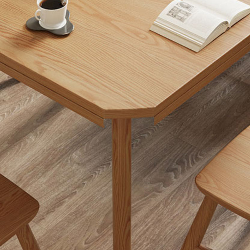 Folding Round Dining Table Solid Wood Dining Table with 4 Legs