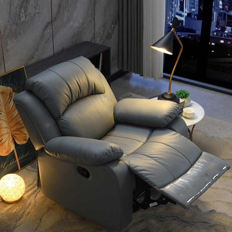 Contemporary Home Theater Recliner Metal Solid Color Indoor No Motion Reclining