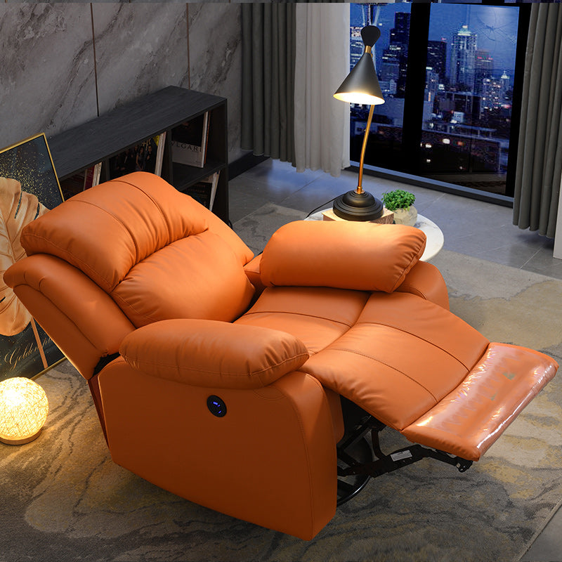 Contemporary Home Theater Recliner Metal Solid Color Indoor No Motion Reclining