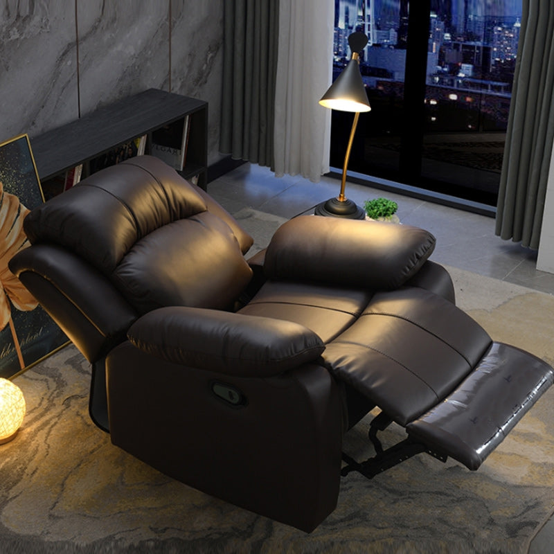 Contemporary Home Theater Recliner Metal Solid Color Indoor No Motion Reclining