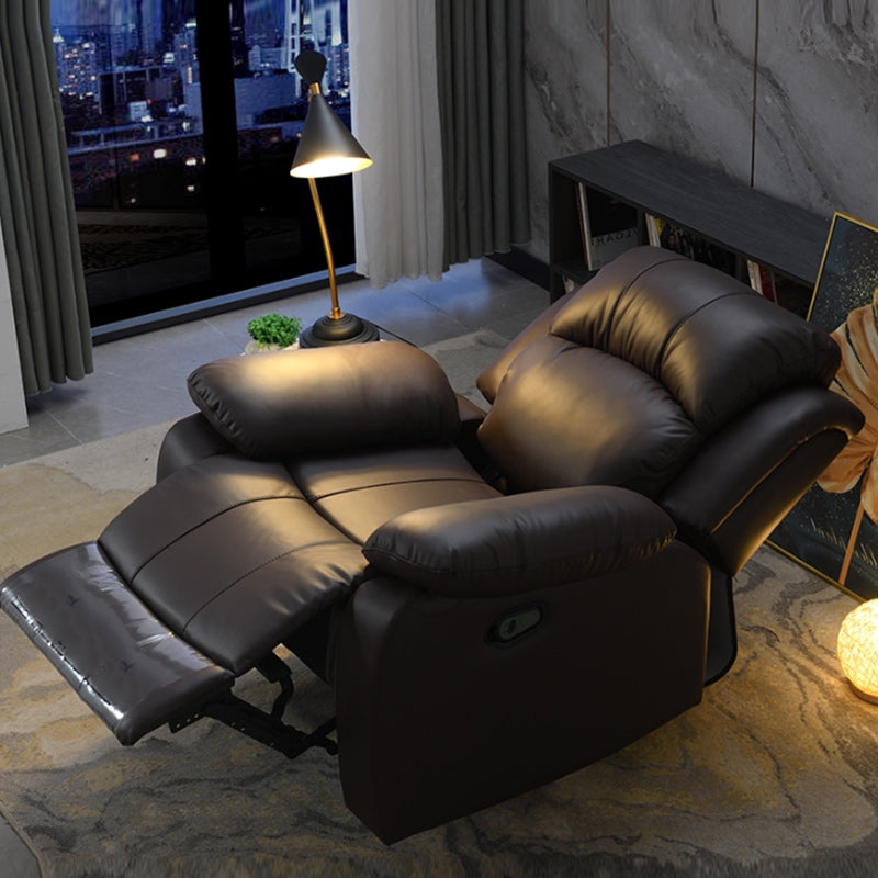 Contemporary Home Theater Recliner Metal Solid Color Indoor No Motion Reclining