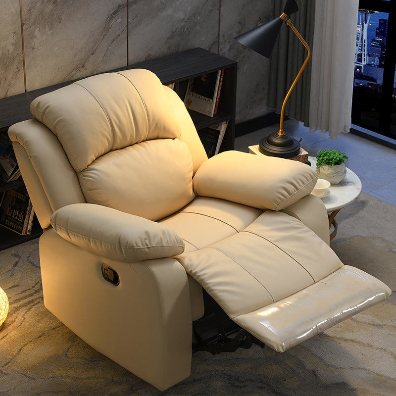 Contemporary Home Theater Recliner Metal Solid Color Indoor No Motion Reclining