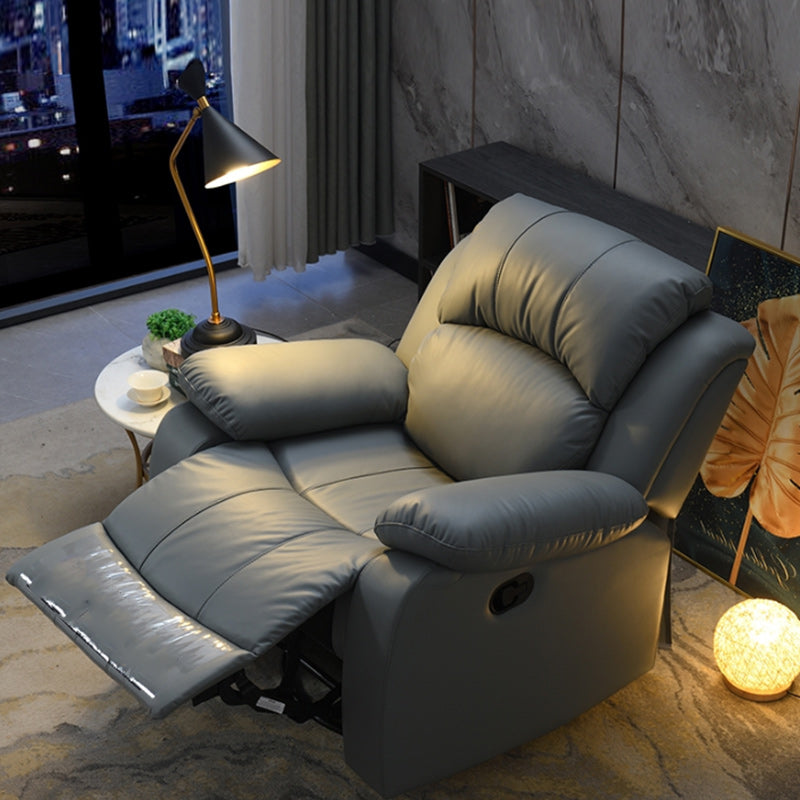 Contemporary Home Theater Recliner Metal Solid Color Indoor No Motion Reclining