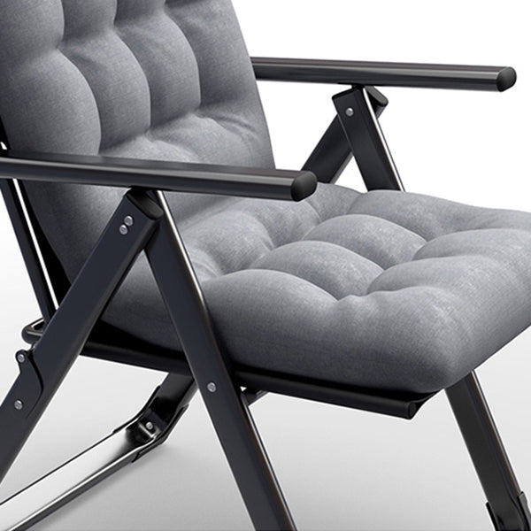 Contemporary Recliner Chair with Extended Footrest and Removable Cushions